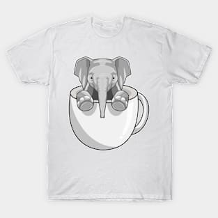 Elephant with Cup T-Shirt